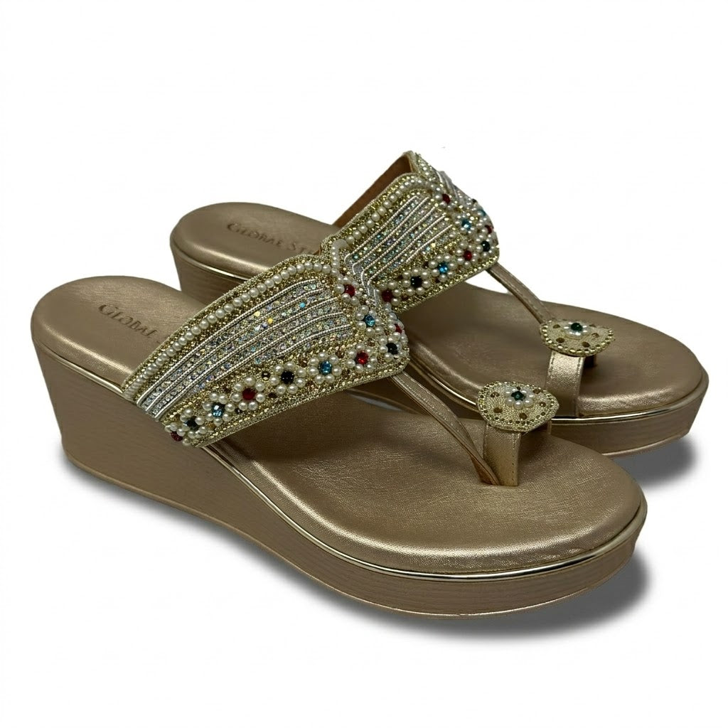 Safiya Pearl Wedges