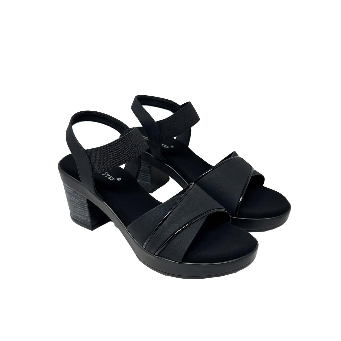 Luxe Stride Block Heel Sandals
