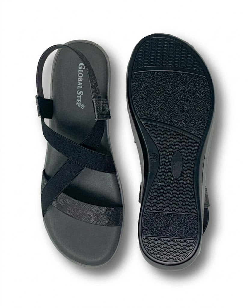 Modern criss-cross sandals