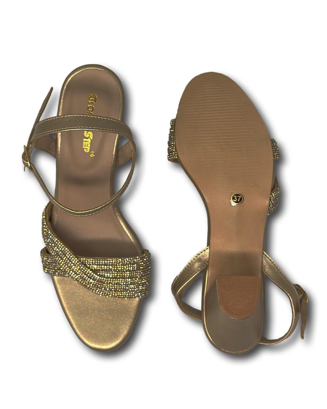 Elena Rhinestone Heels