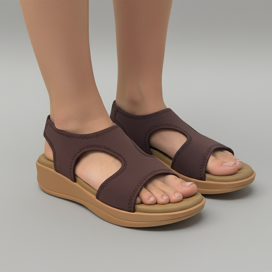Brown Aura Platform sandals