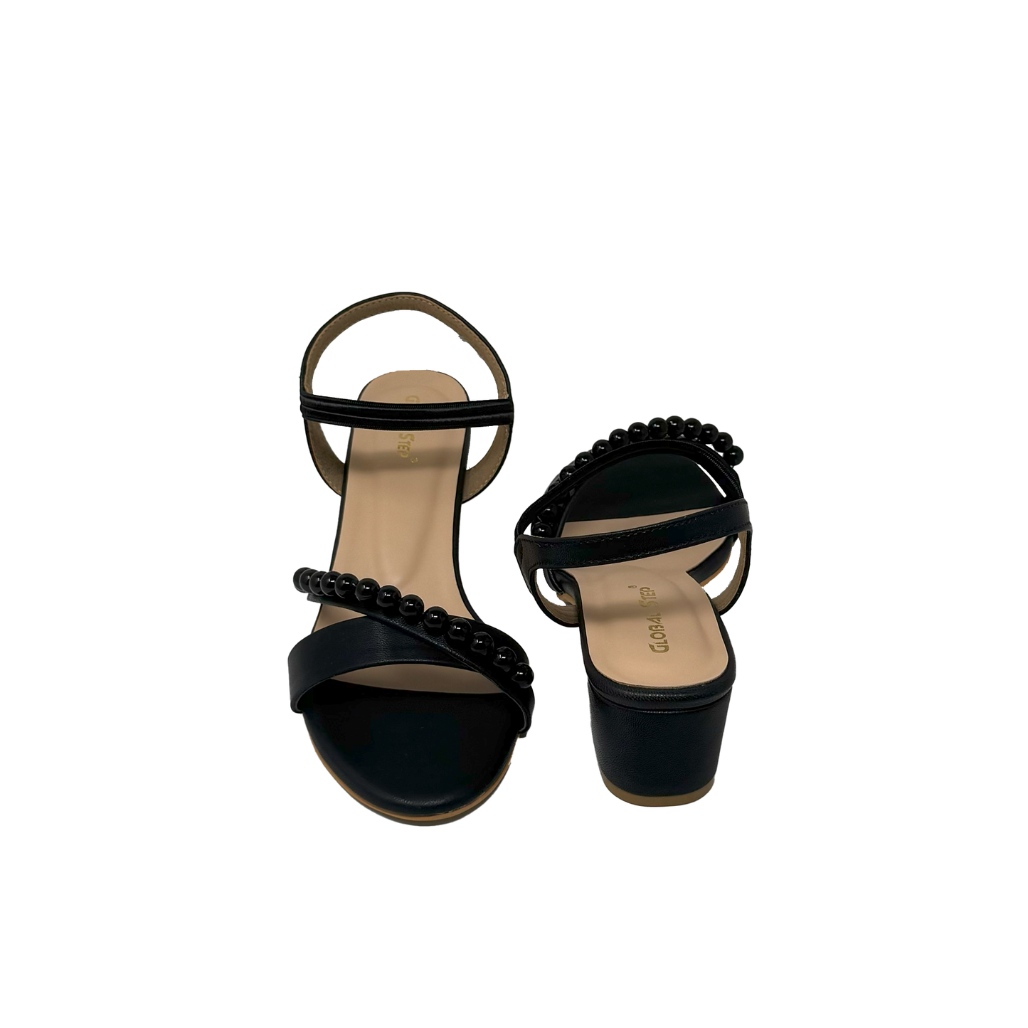 Pearl Block Heel Sandals