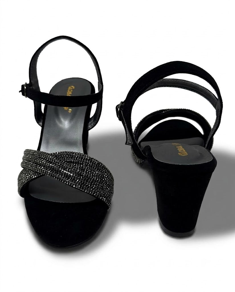 Elena Rhinestone Heels