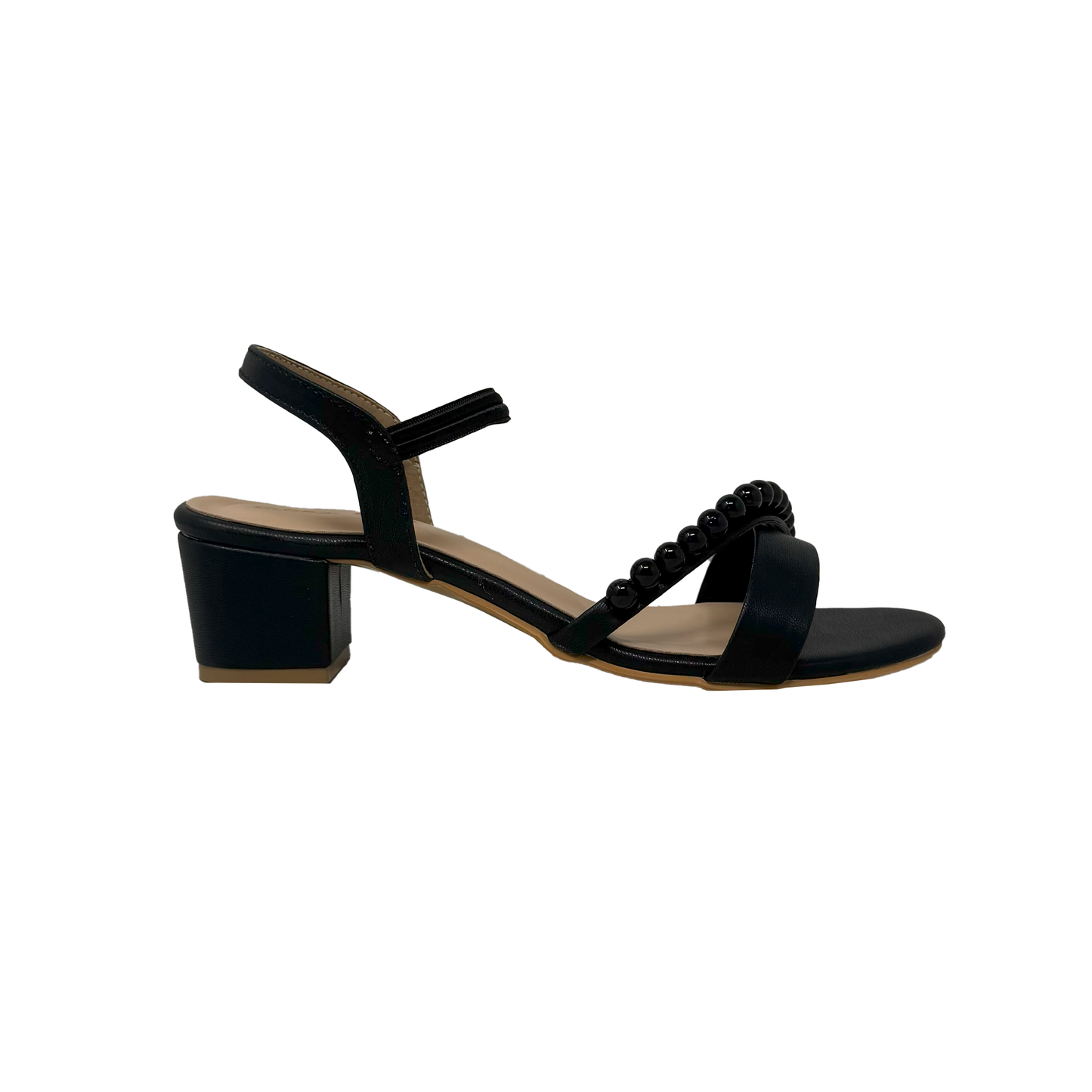 Pearl Block Heel Sandals