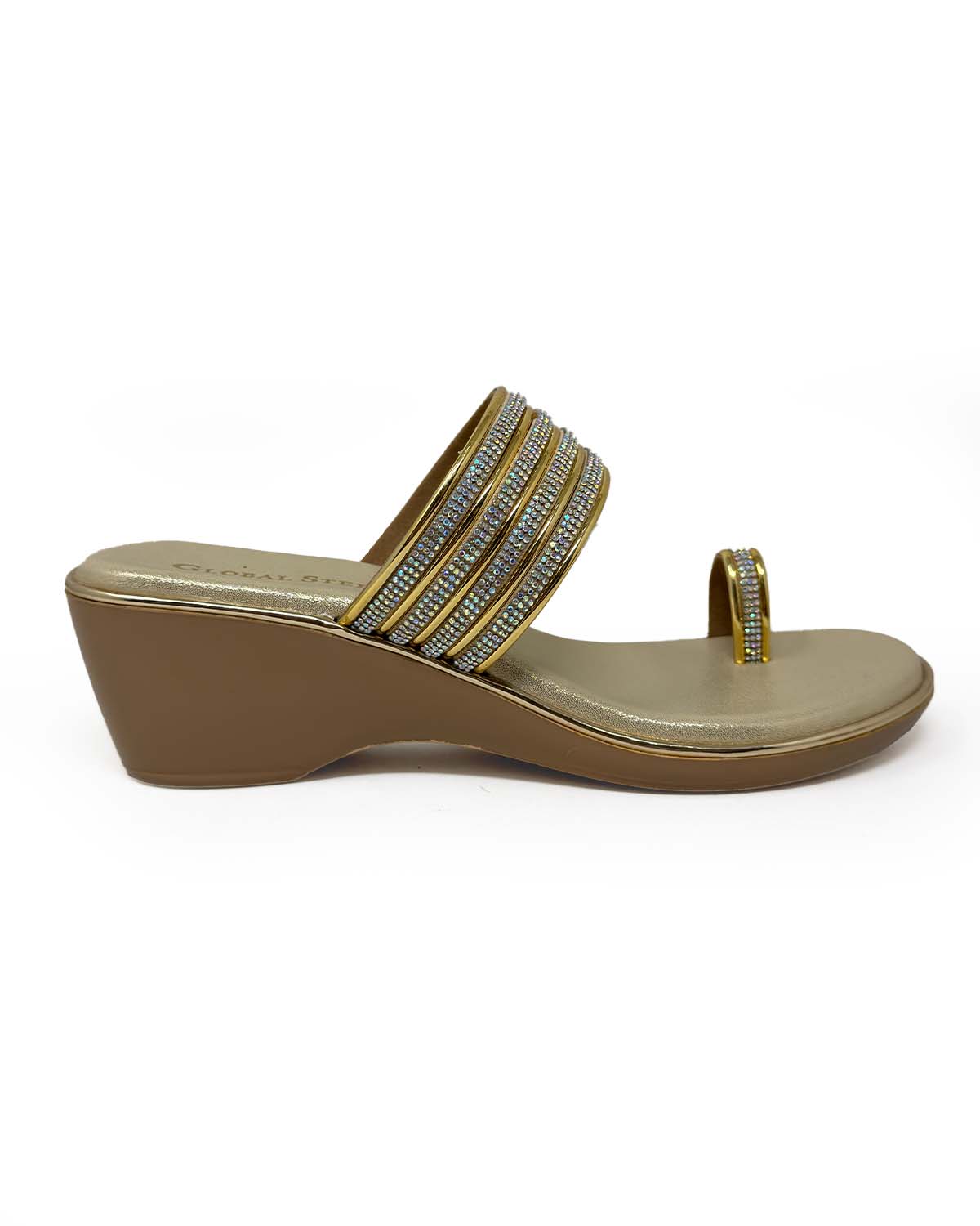 Luxe Radiance Toe-Ring Wedges