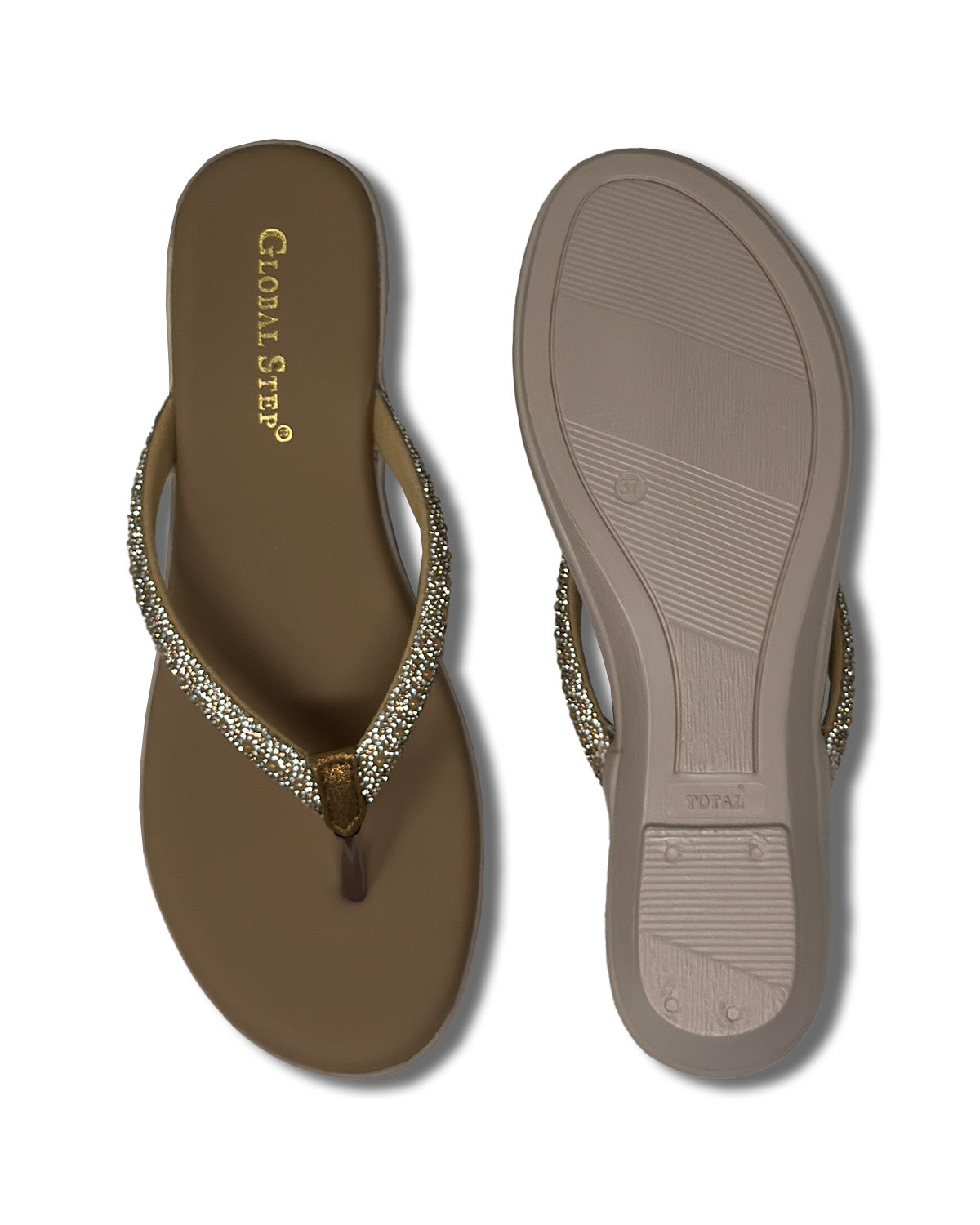 Stylish Rhinestone Wedge Sandals