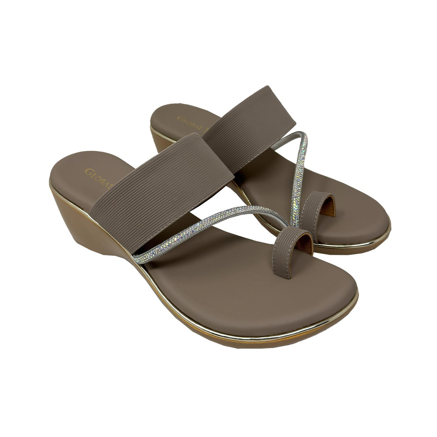 Crystal Curve Comfort Wedges