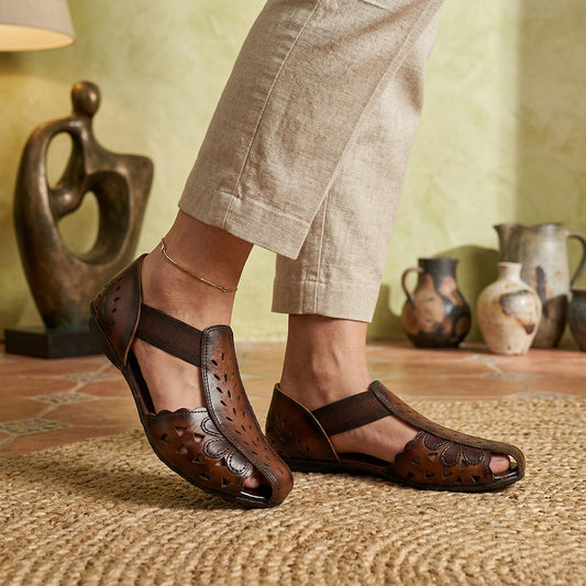 Posh Cutwork Sandals