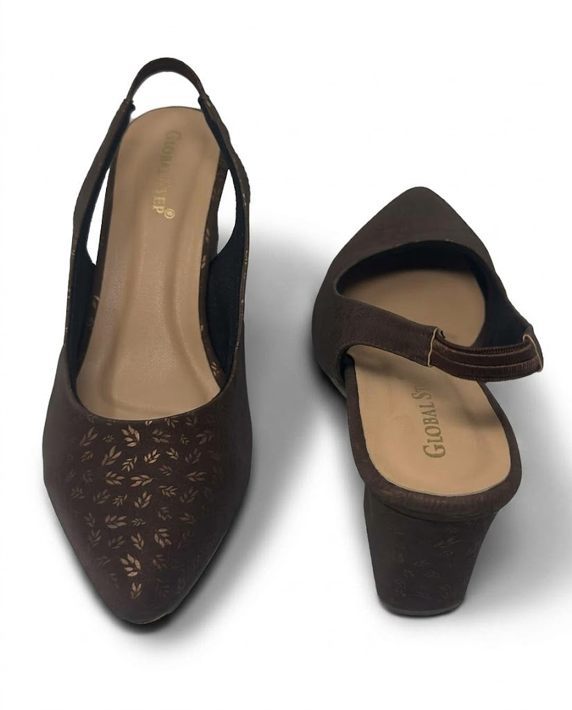 Leaf Accent Heels