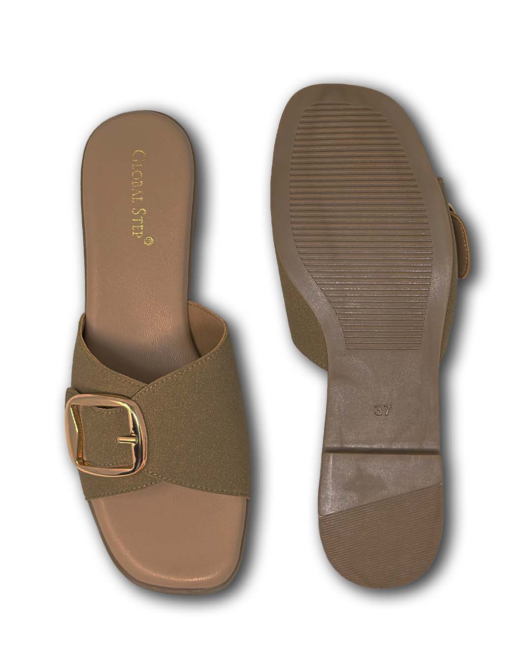Classic Buckle Slide Sandals