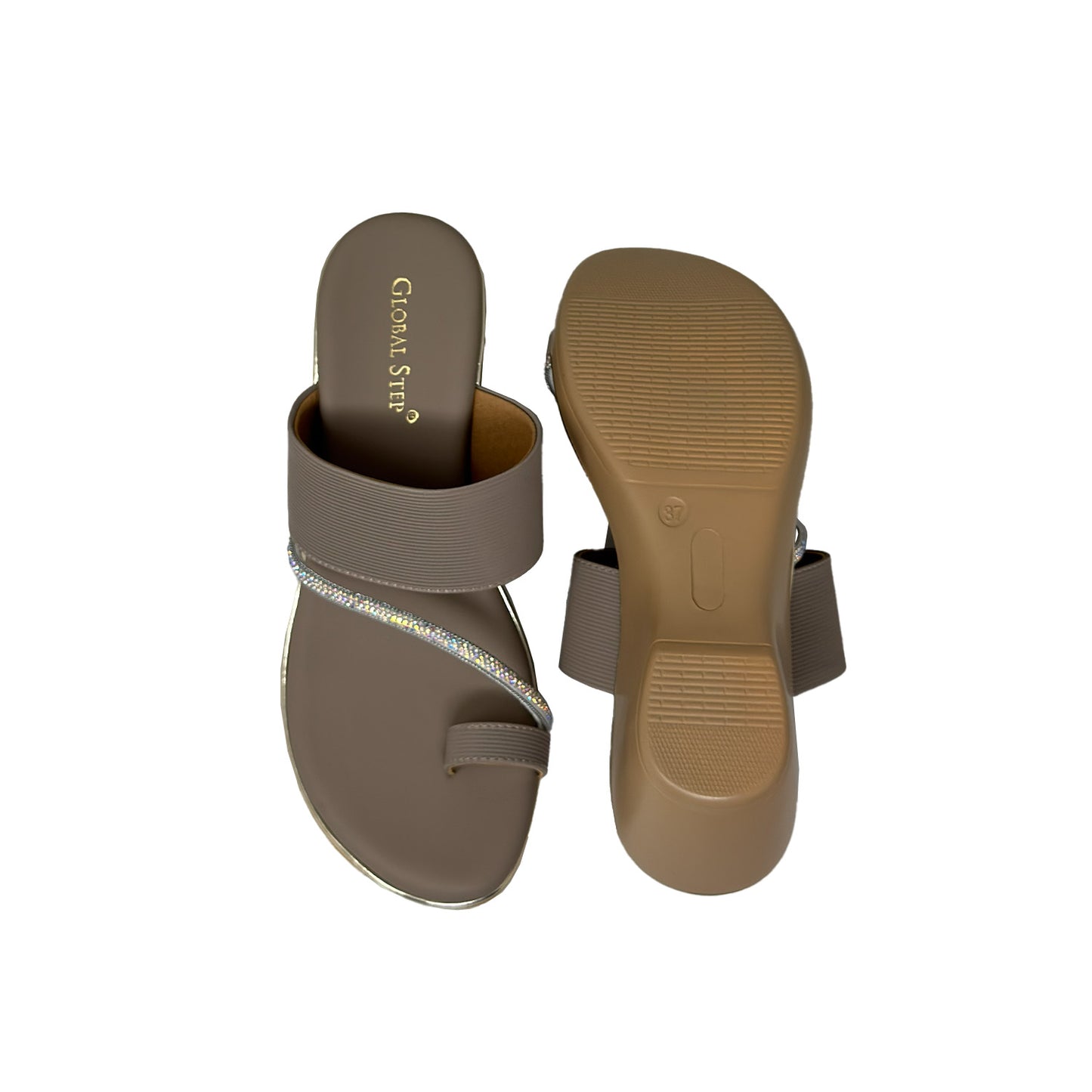 Crystal Curve Comfort Wedges
