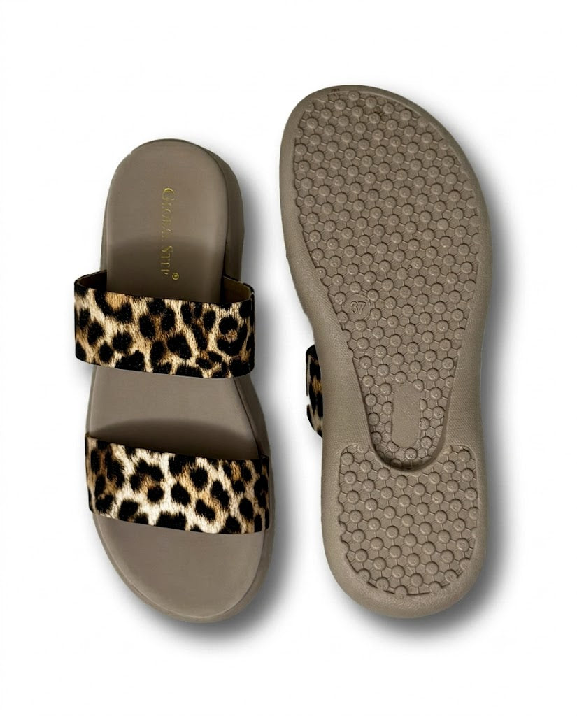 Leopard Platform Sandals