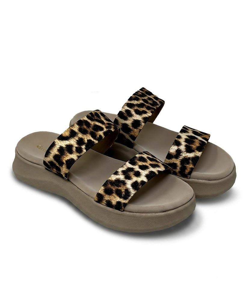 Leopard Platform Sandals