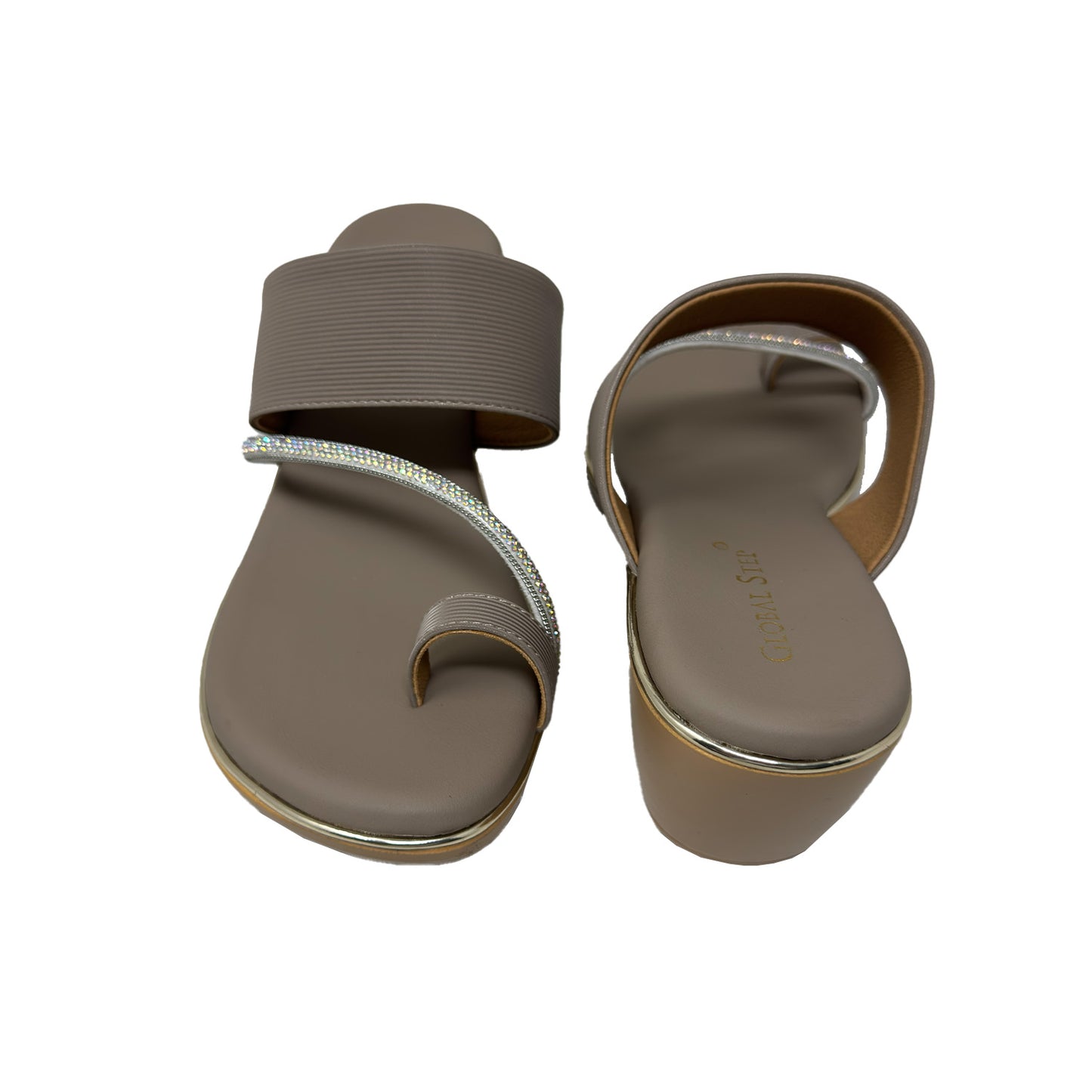 Crystal Curve Comfort Wedges