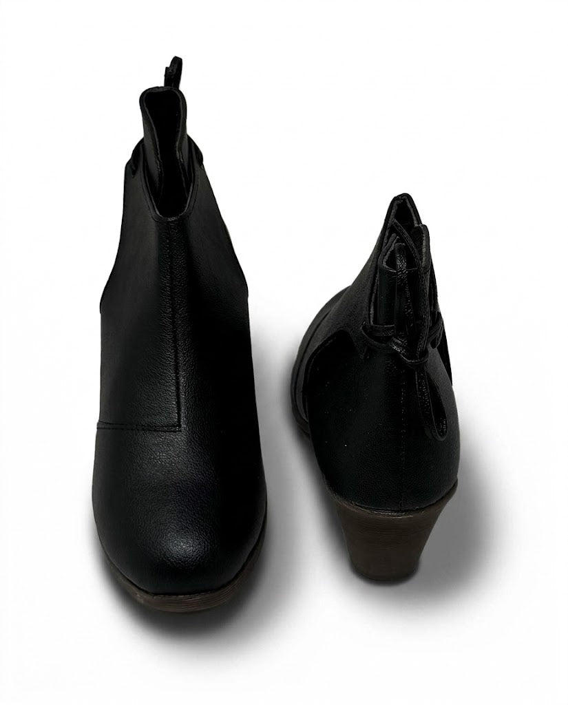 BackTie Block Boots