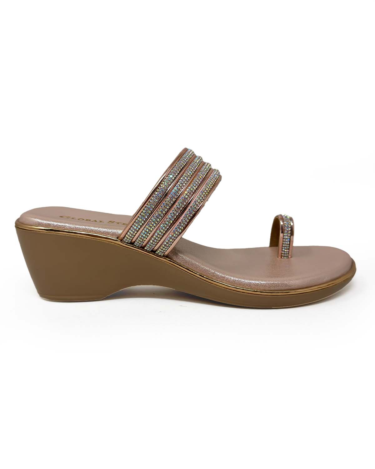Luxe Radiance Toe-Ring Wedges