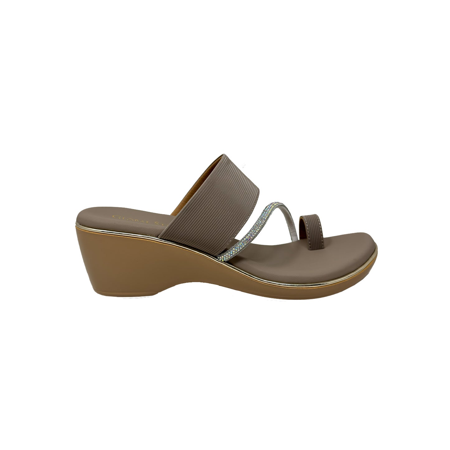 Crystal Curve Comfort Wedges