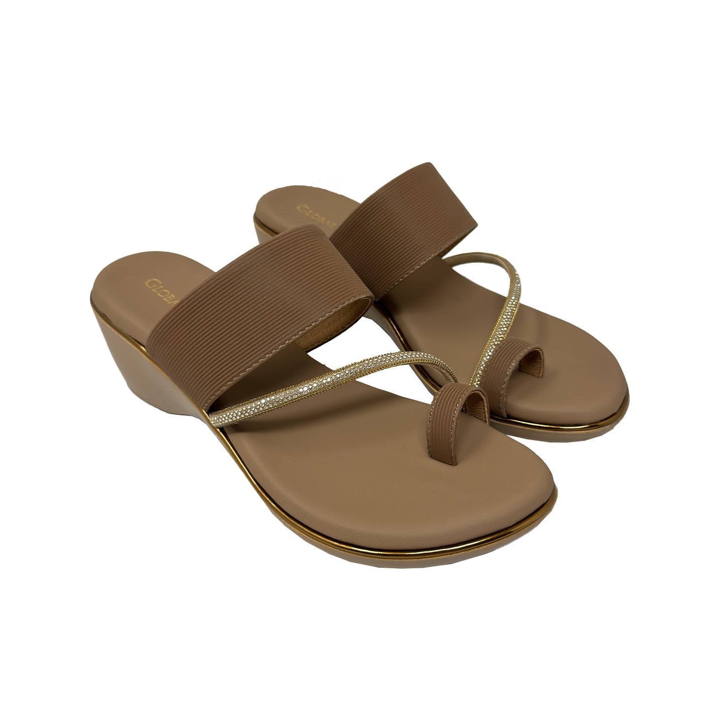 Crystal Curve Comfort Wedges