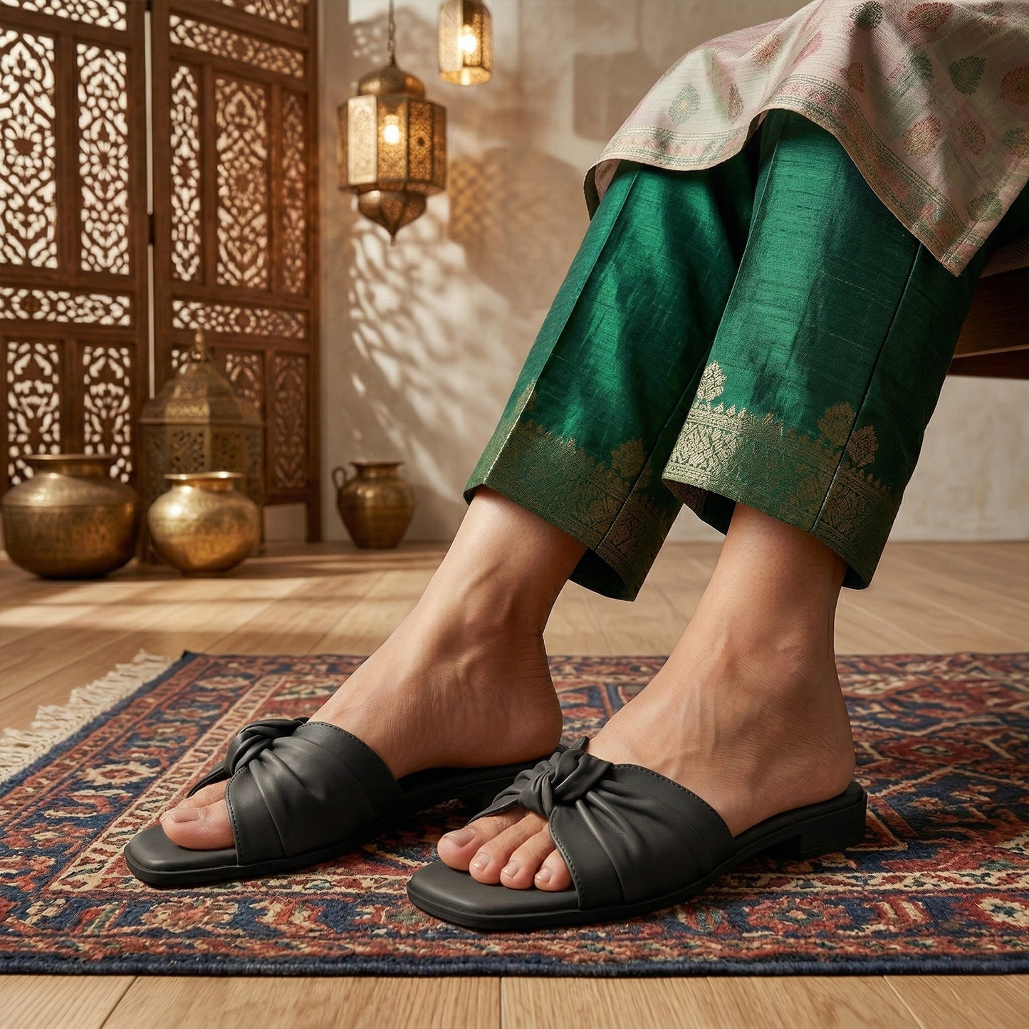 Soft Knot Comfort Flats