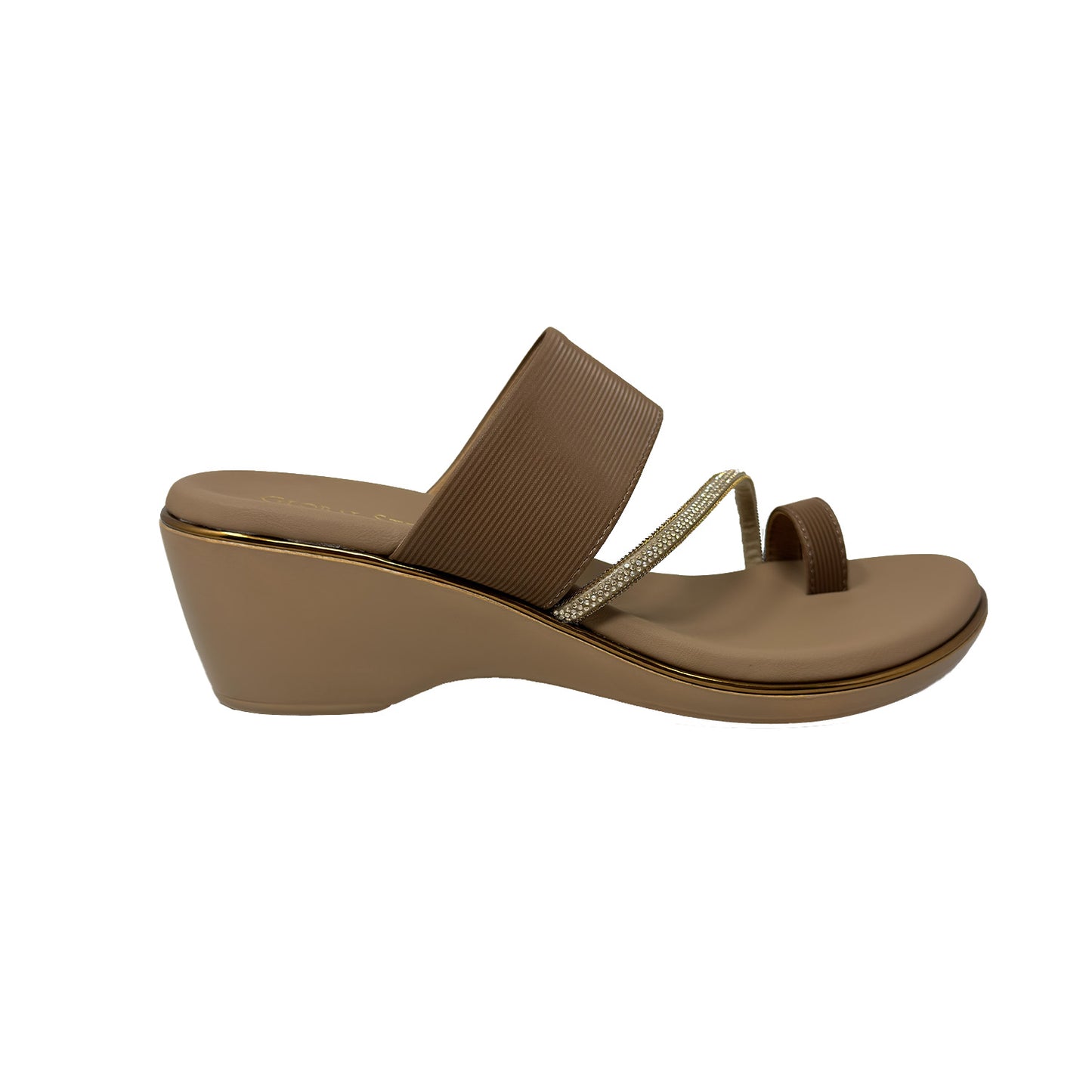 Crystal Curve Comfort Wedges
