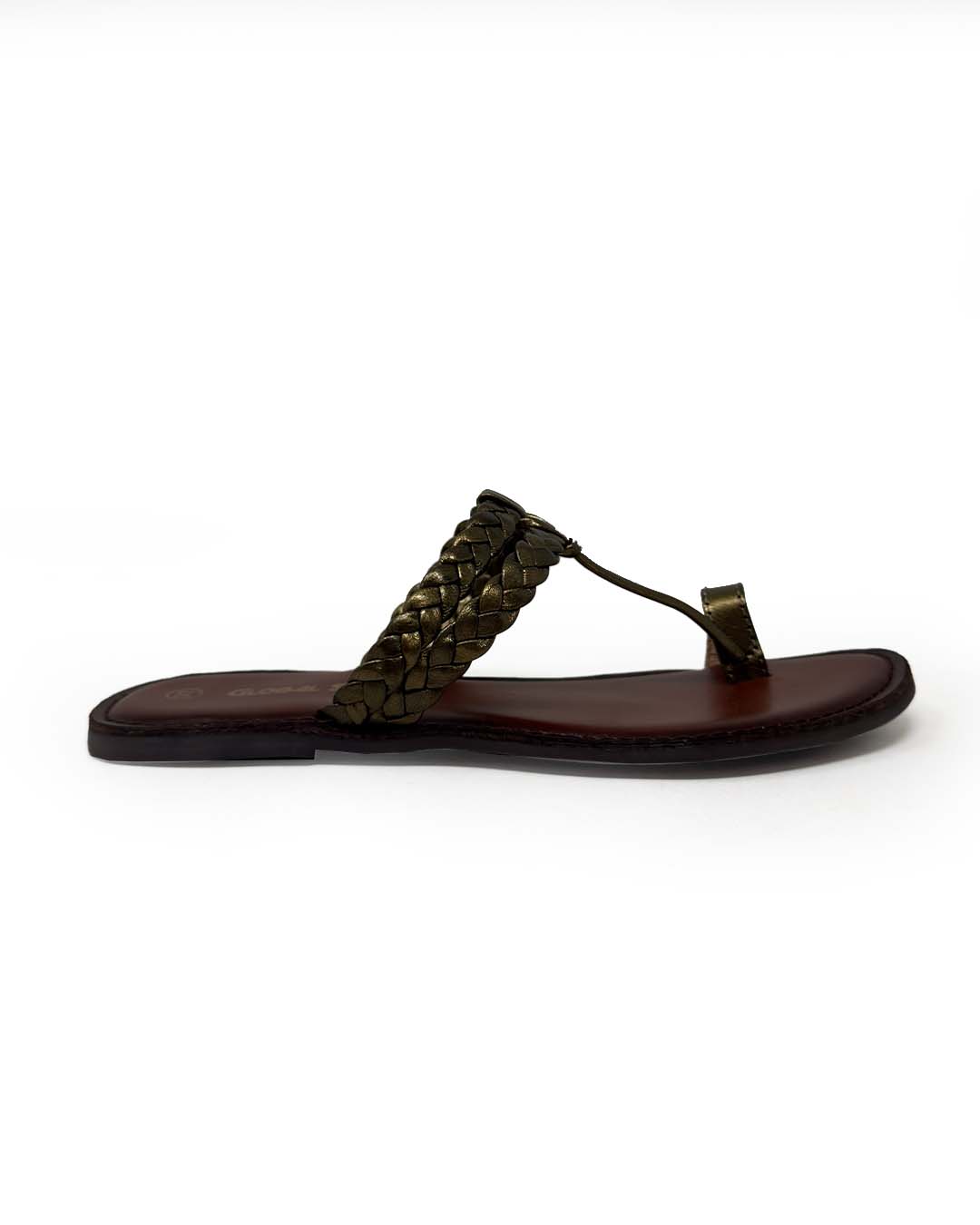 Posh Braided Luxe Toe-Loop Flats