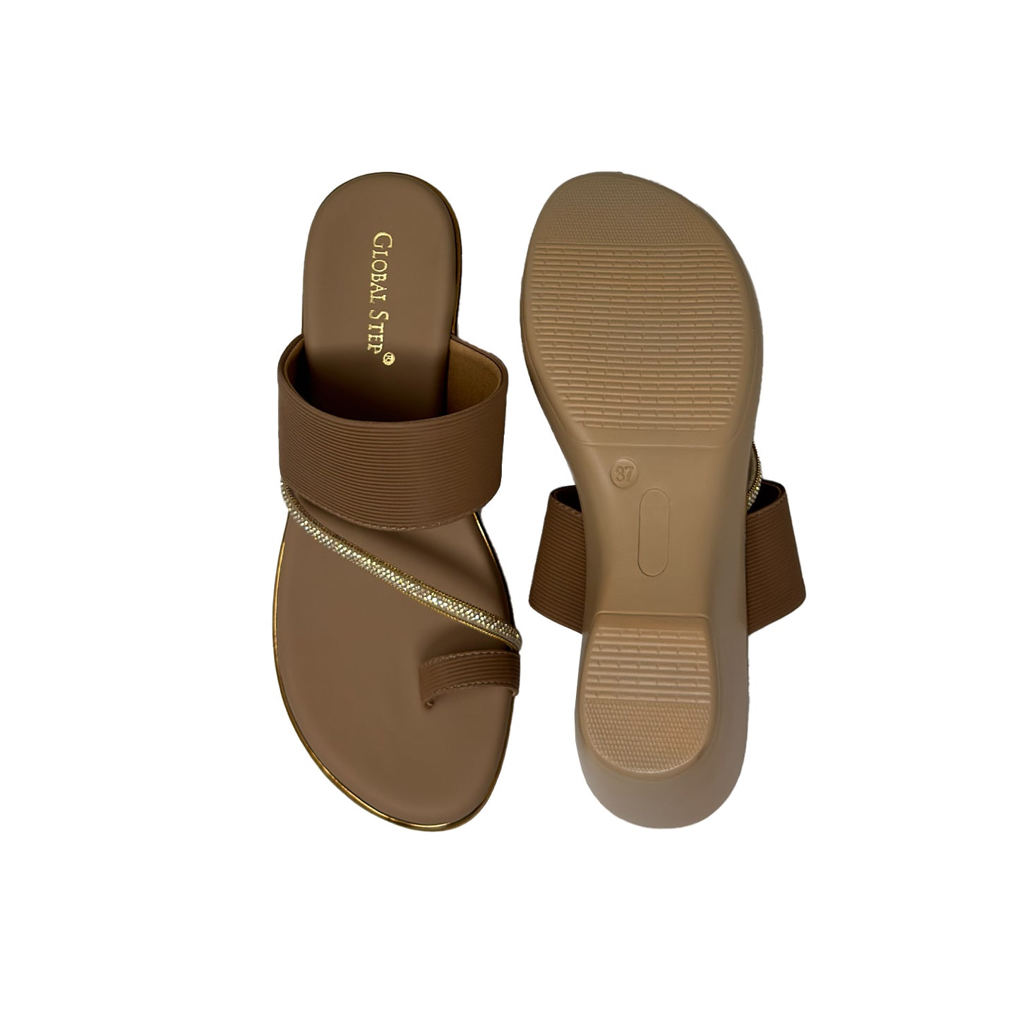 Crystal Curve Comfort Wedges