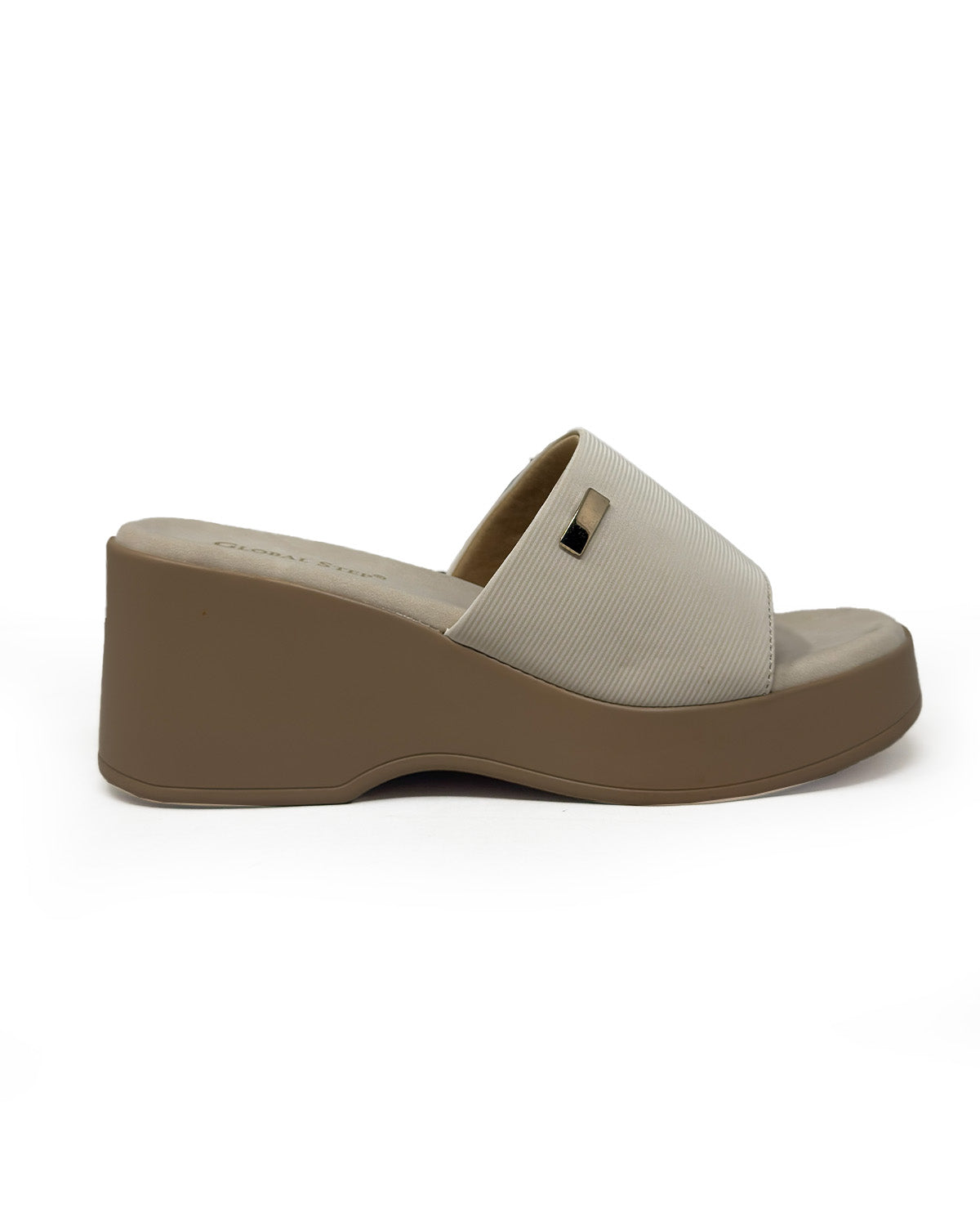 Classic Beige Wedge Heels