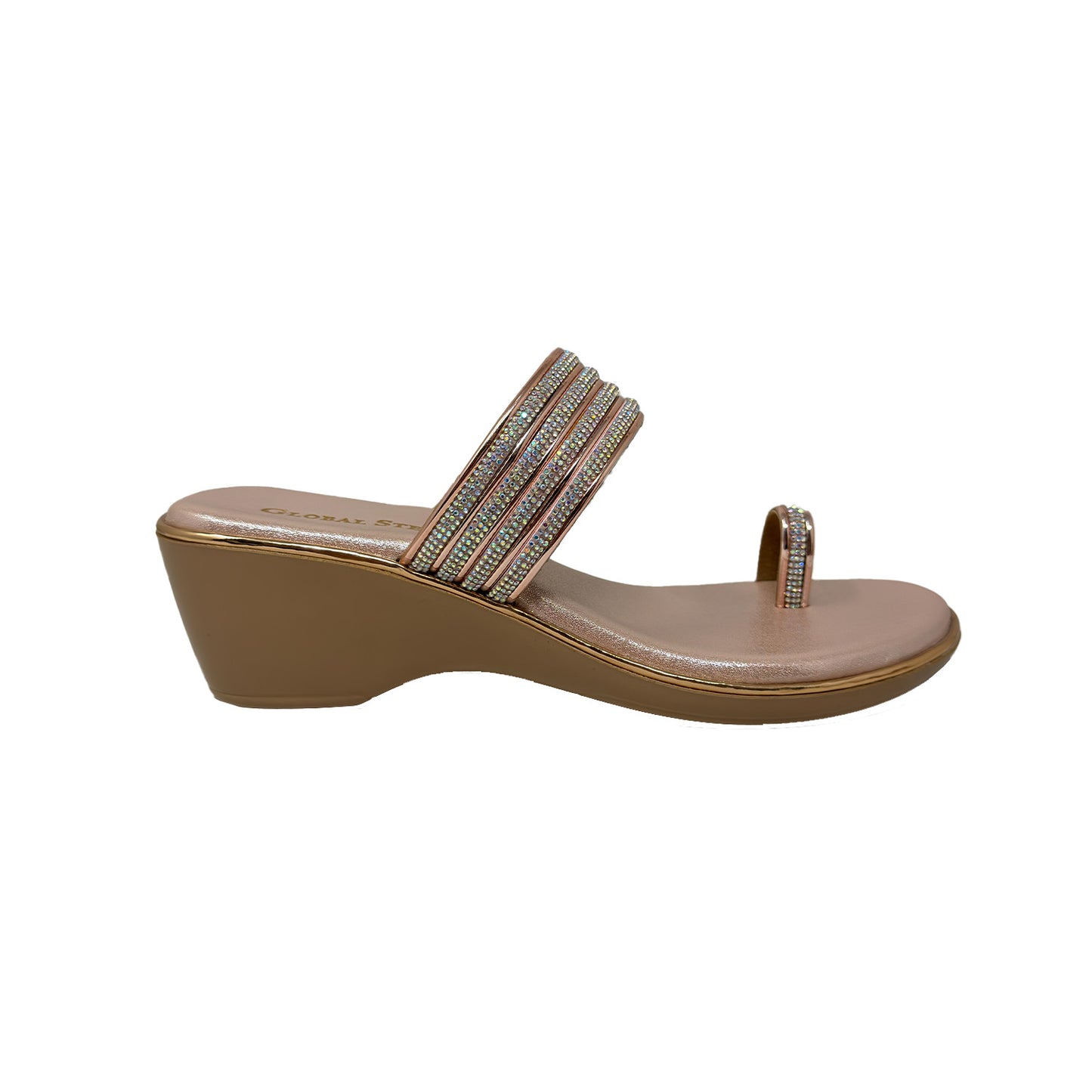 Luxe Radiance Toe-Ring Wedges