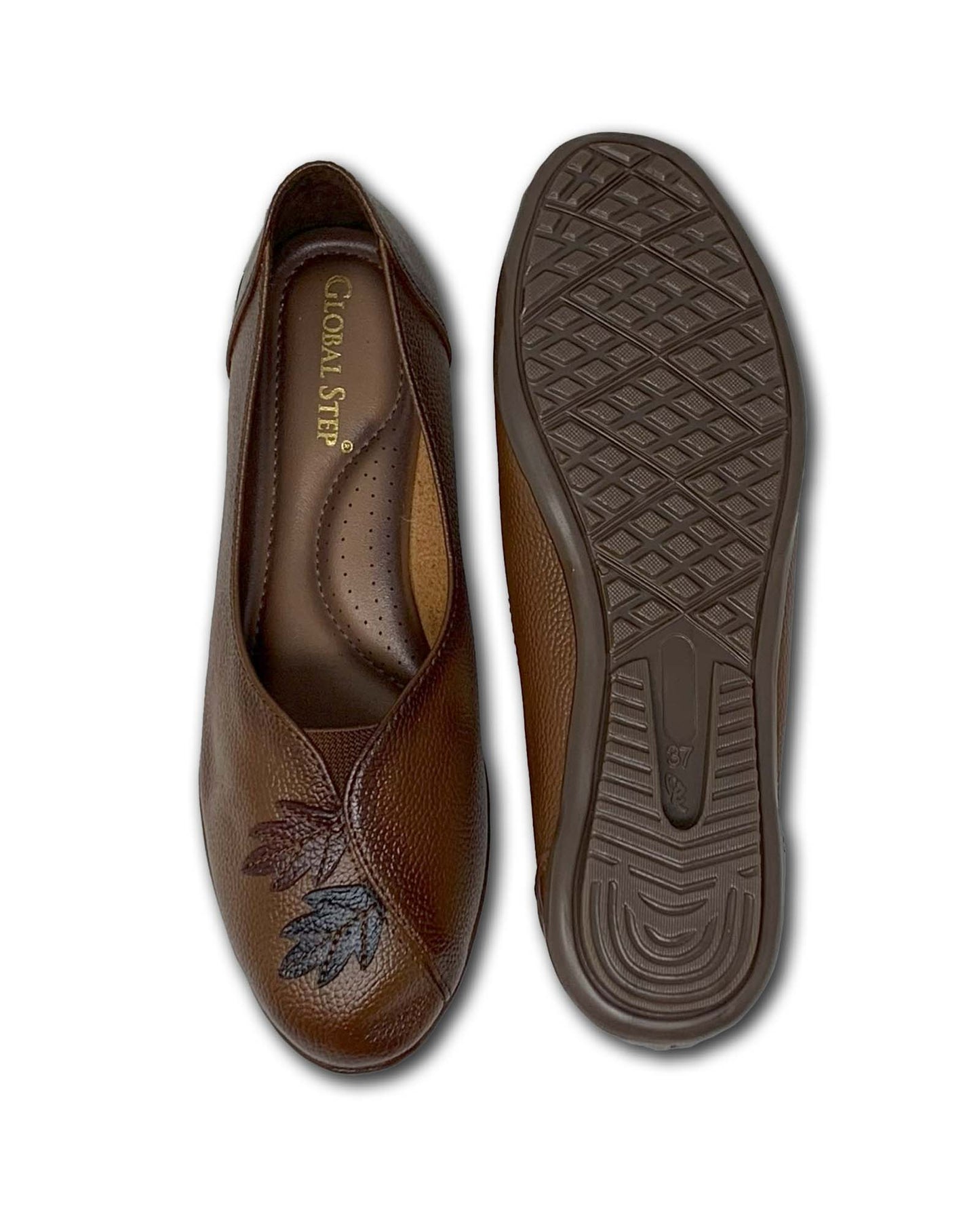 Posh Leaf Ballerinas