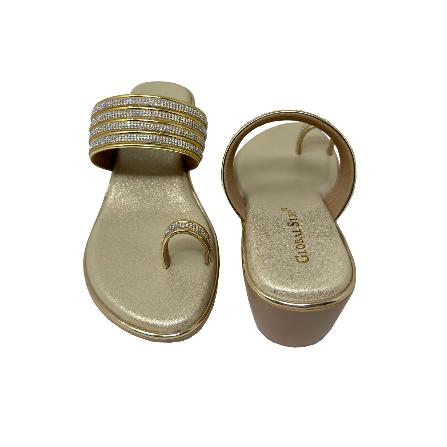 Luxe Radiance Toe-Ring Wedges
