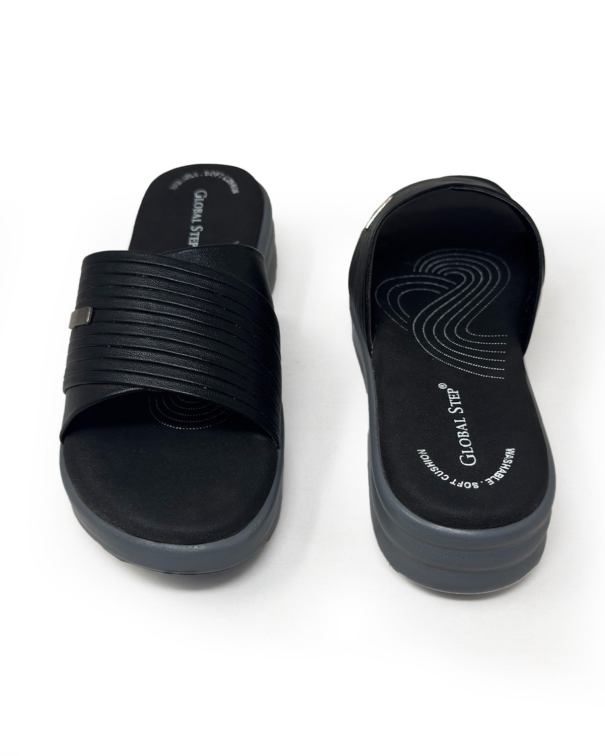 Black Platform Slides