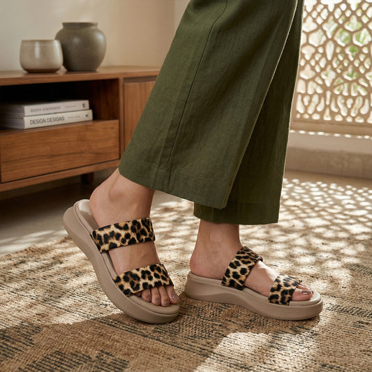 Leopard Platform Sandals