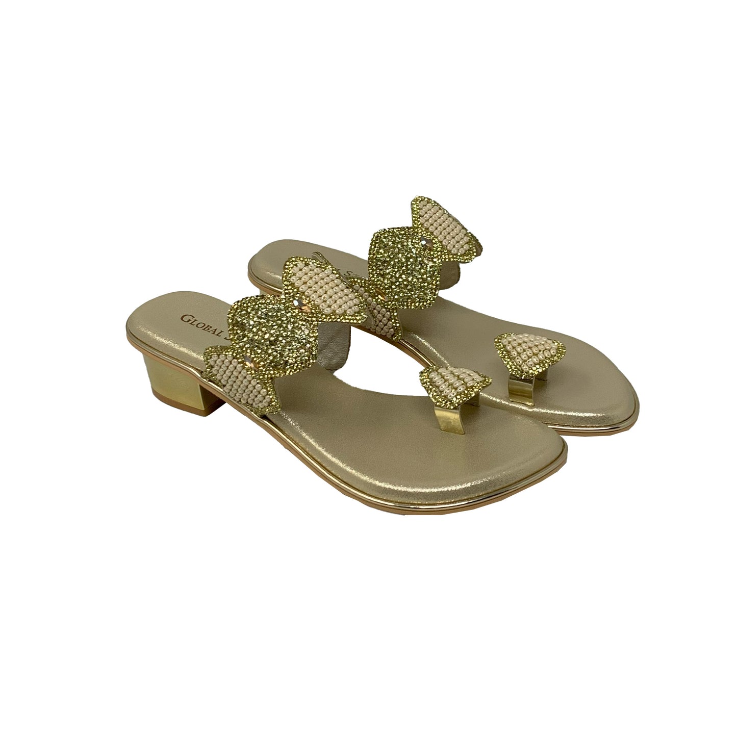 PearlGlam Toe-Ring Heels