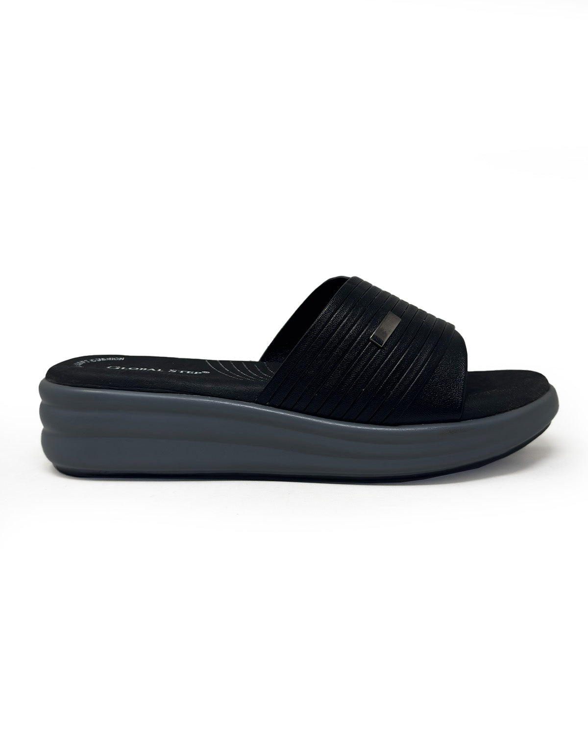 Black Platform Slides