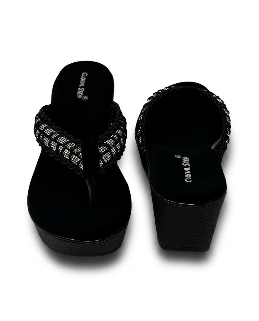Braided Luxe Wedge Heels