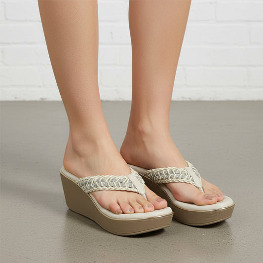 Braided Luxe Wedge Heels
