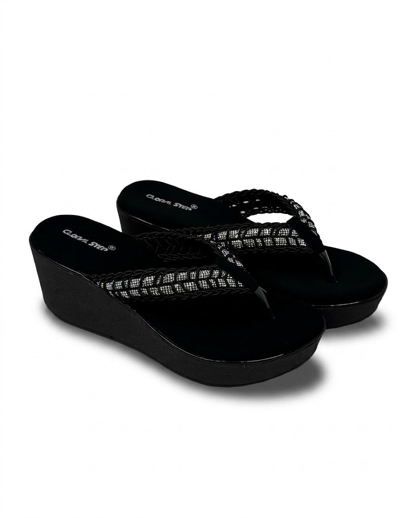 Braided Luxe Wedge Heels