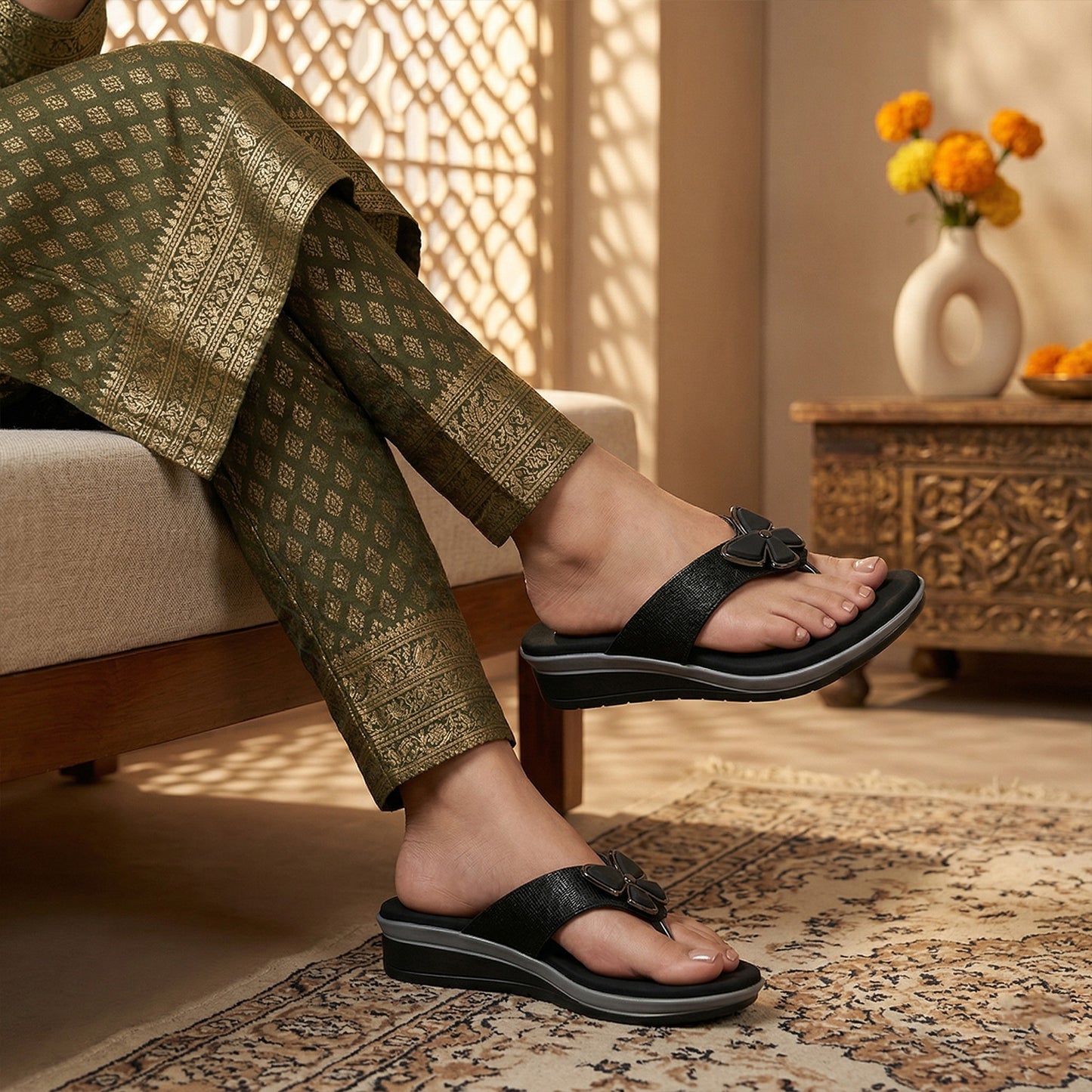Butterfly Charm Comfort Flats