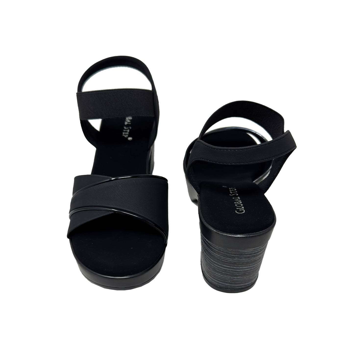 Luxe Stride Block Heel Sandals