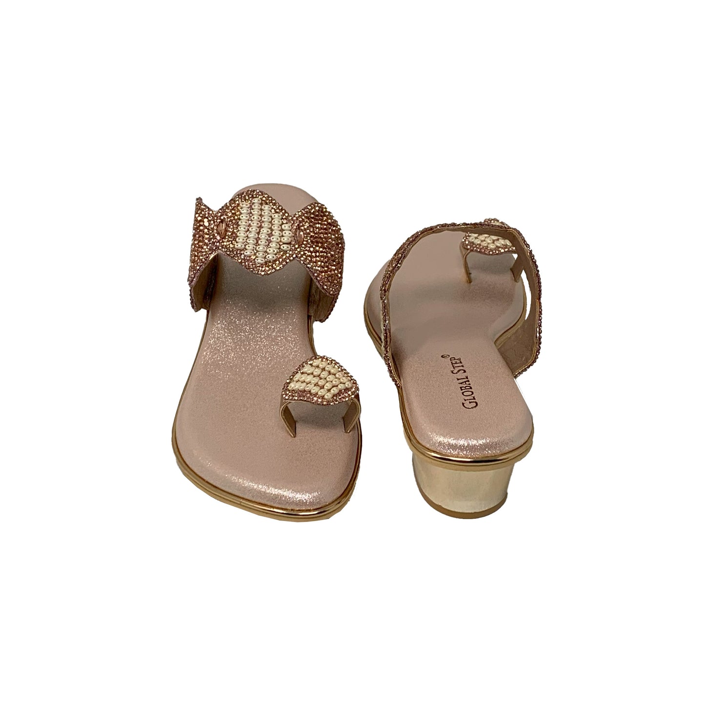 PearlGlam Toe-Ring Heels