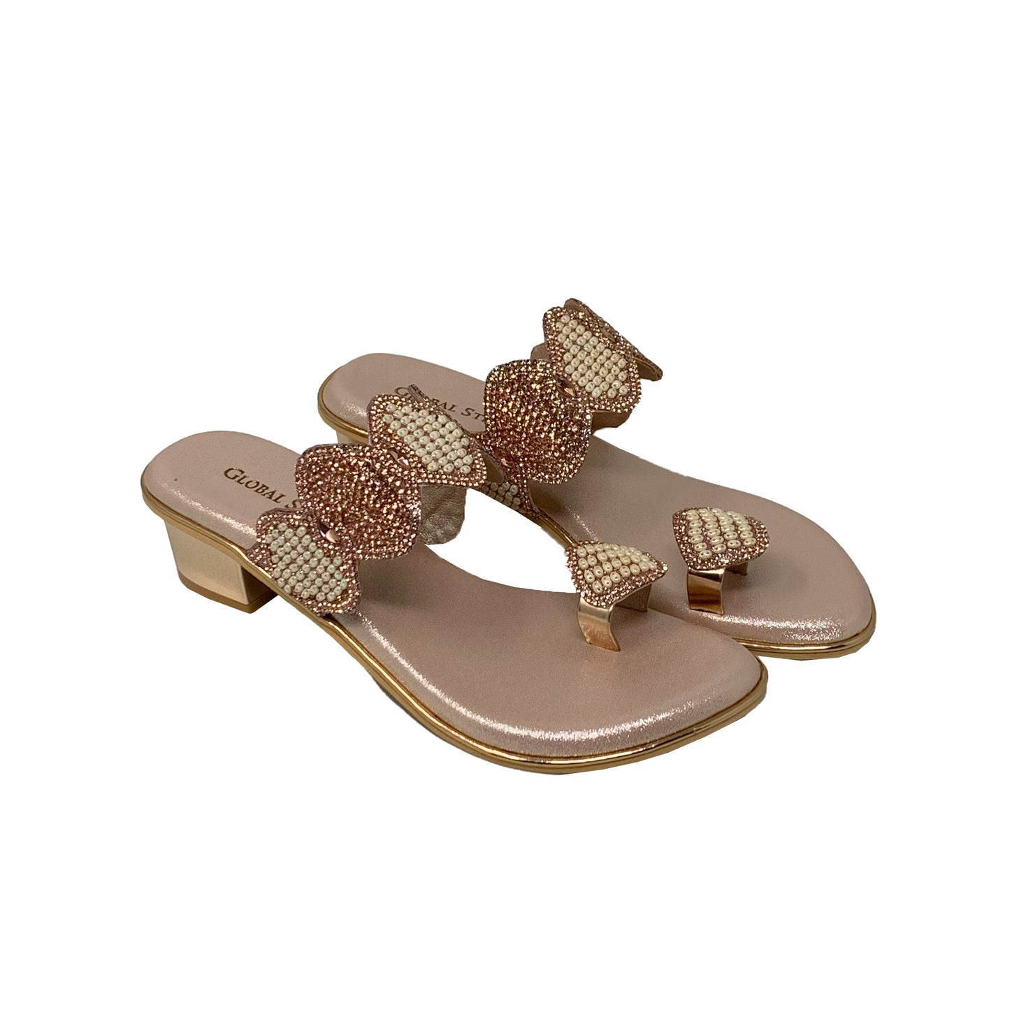 PearlGlam Toe-Ring Heels