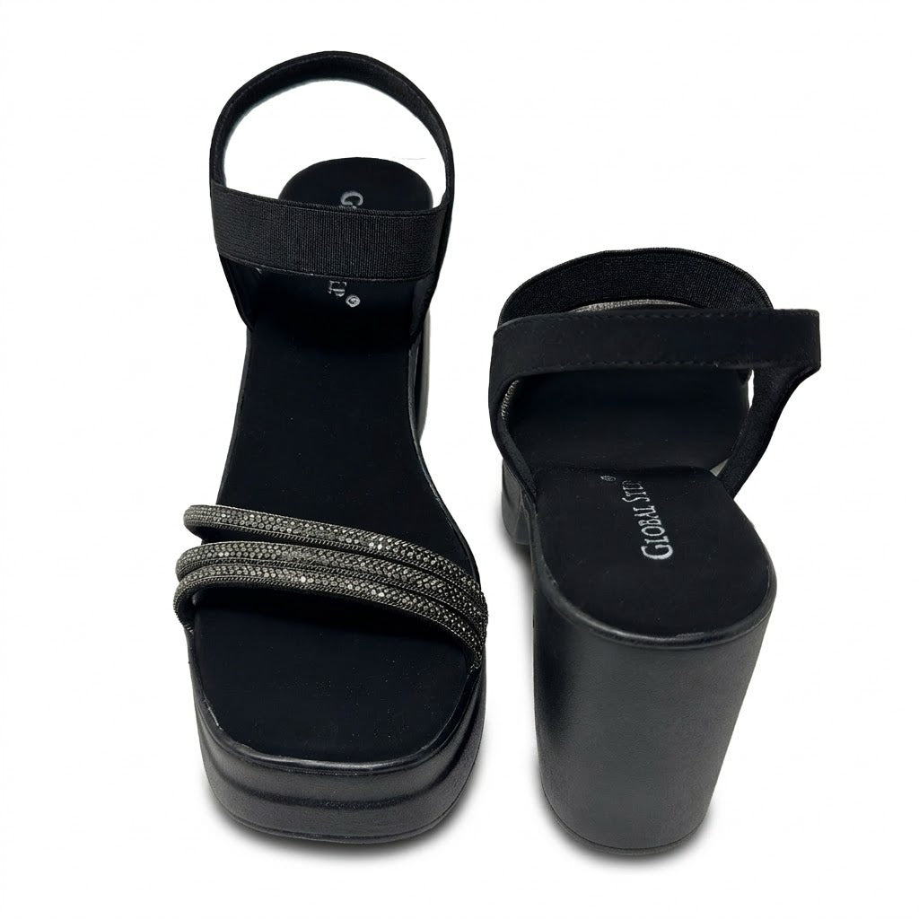 Elara Rhinestone Heels