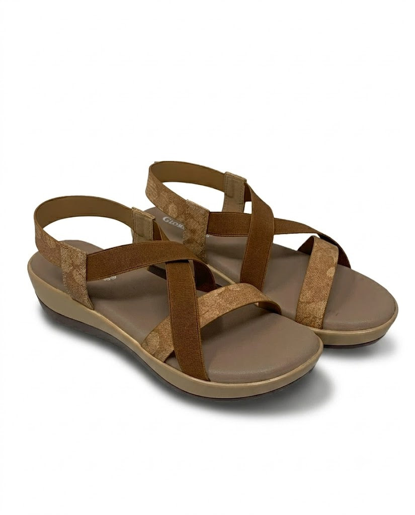 Modern criss-cross sandals