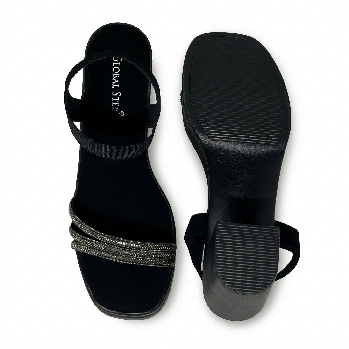 Elara Rhinestone Heels