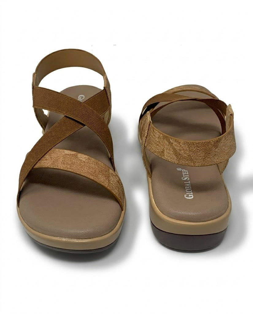 Modern criss-cross sandals