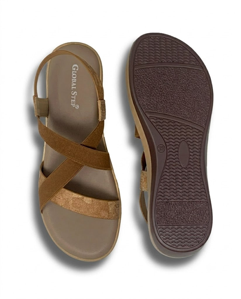 Modern criss-cross sandals