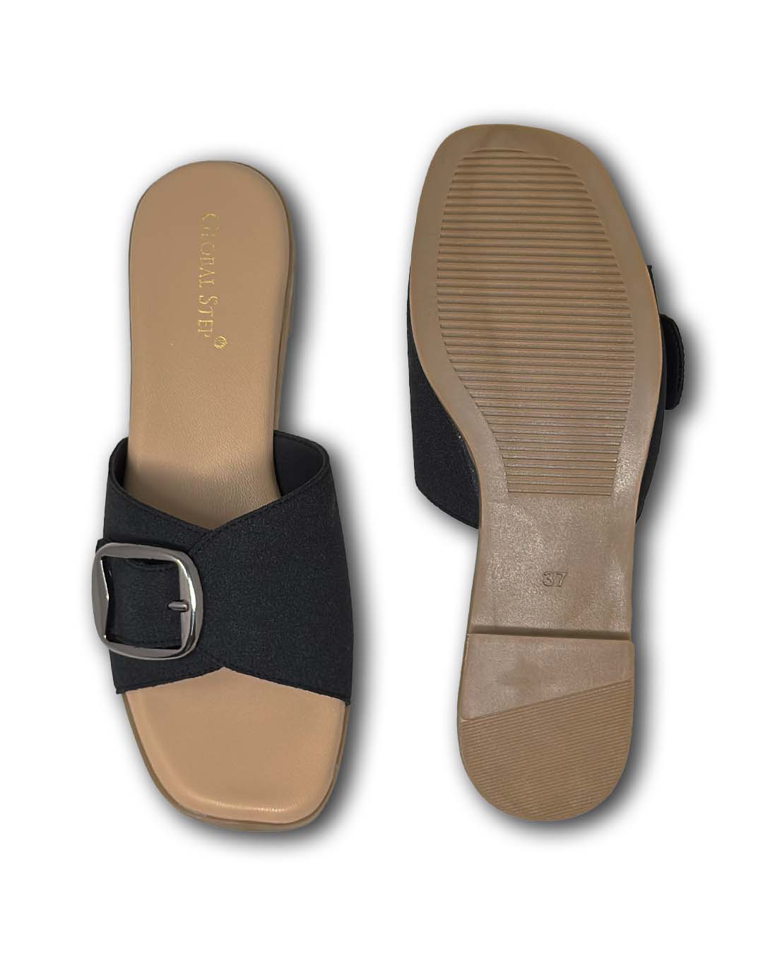 Classic Buckle Slide Sandals