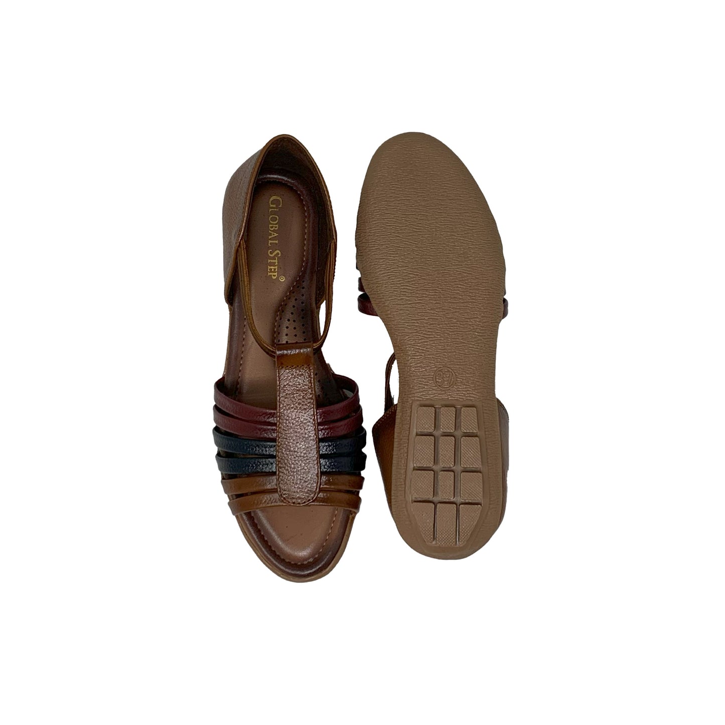 Reva Leather Flat Sandals