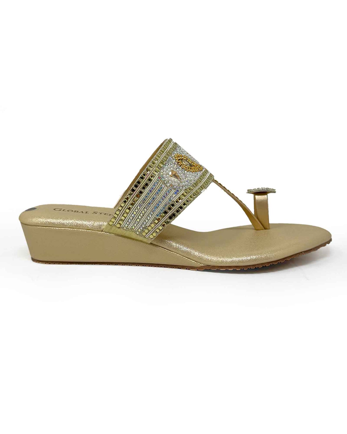 Embellished Toe-Ring Wedges