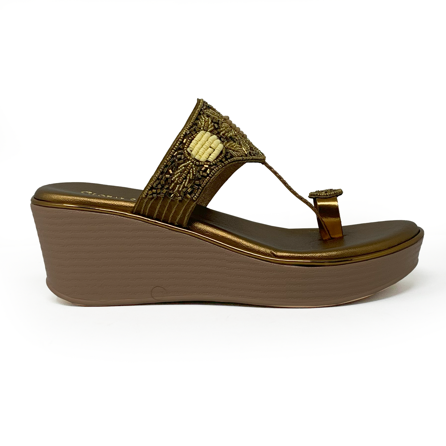 Antique Embroidered Wedge Sandals